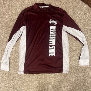 Mississippi State Maroon and White Pullover